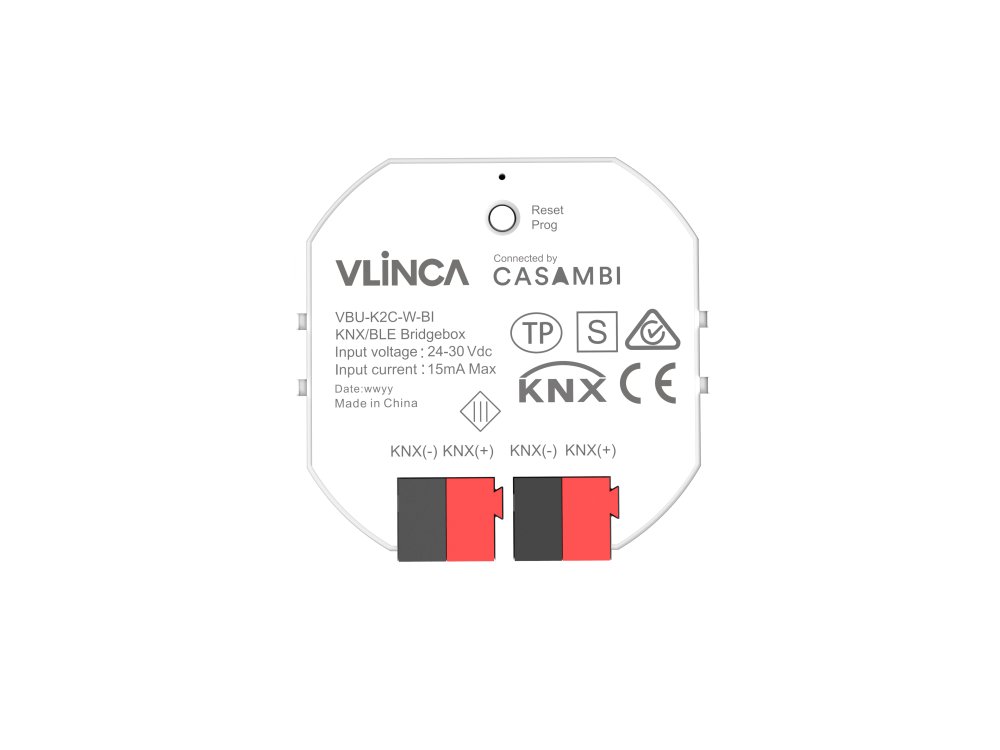 VBU-K2C-W-BI - Bộ chuyển đổi KNX sang Casambi Bluetooth Vlinca