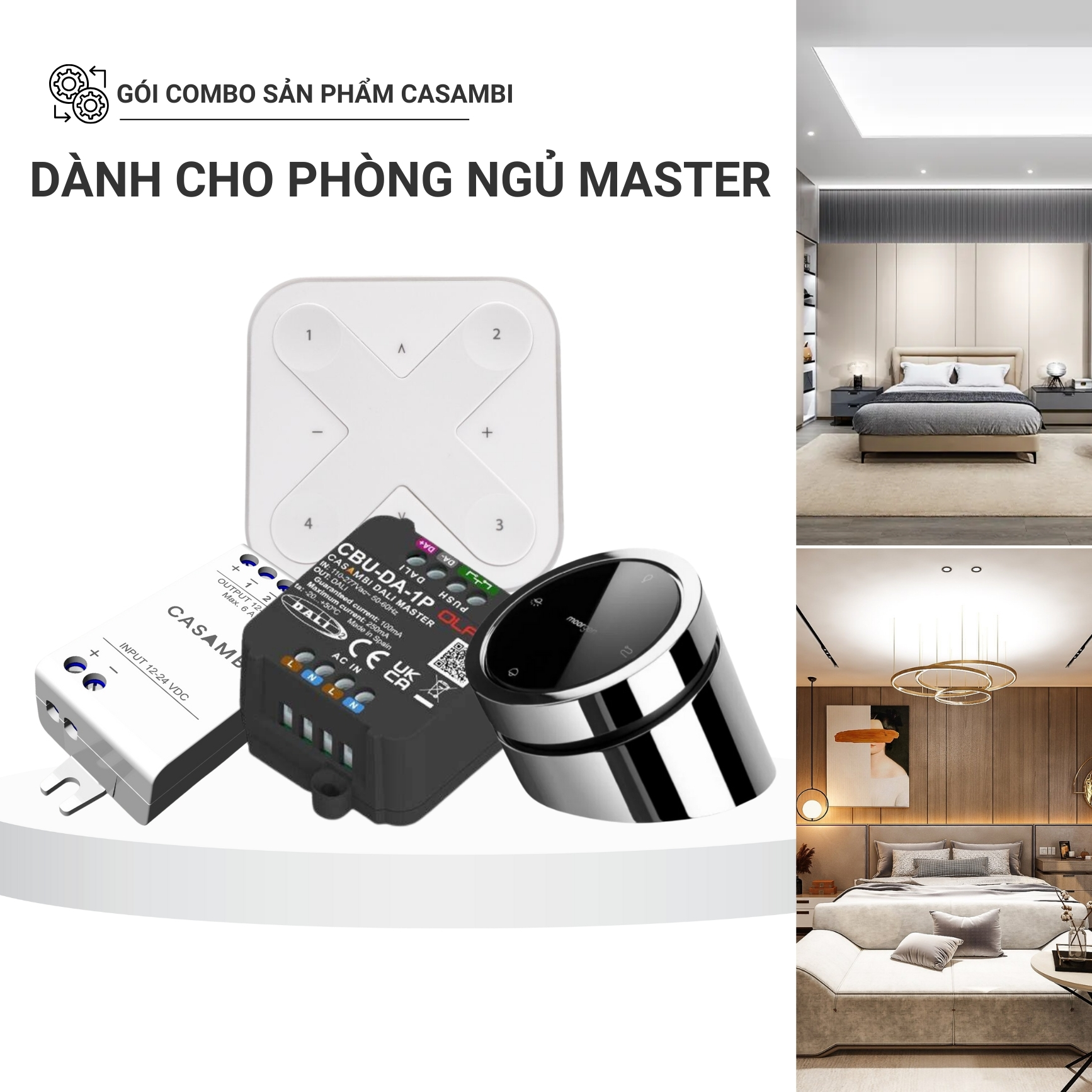 [Combo] Gói Sản Phẩm Casambi Phòng Ngủ Master slide 0