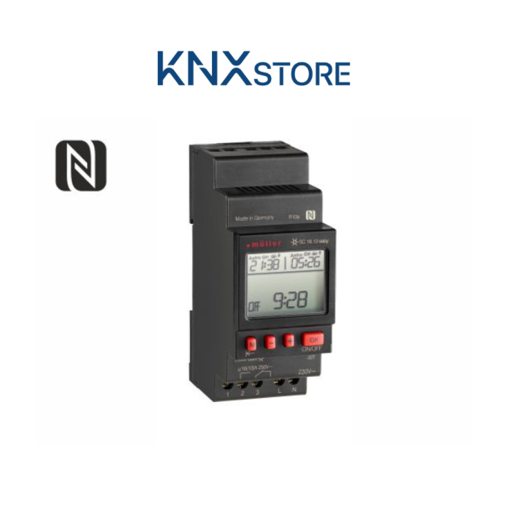 Công tắc hẹn giờ điện tử astro NFC müller SC 18.13 easy / paladin 170 413 easy slide 1