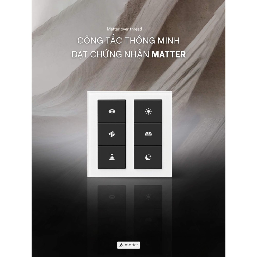 Công tắc thông minh 6 phím Thread Matter JINK - Z75-06 EGG slide 2