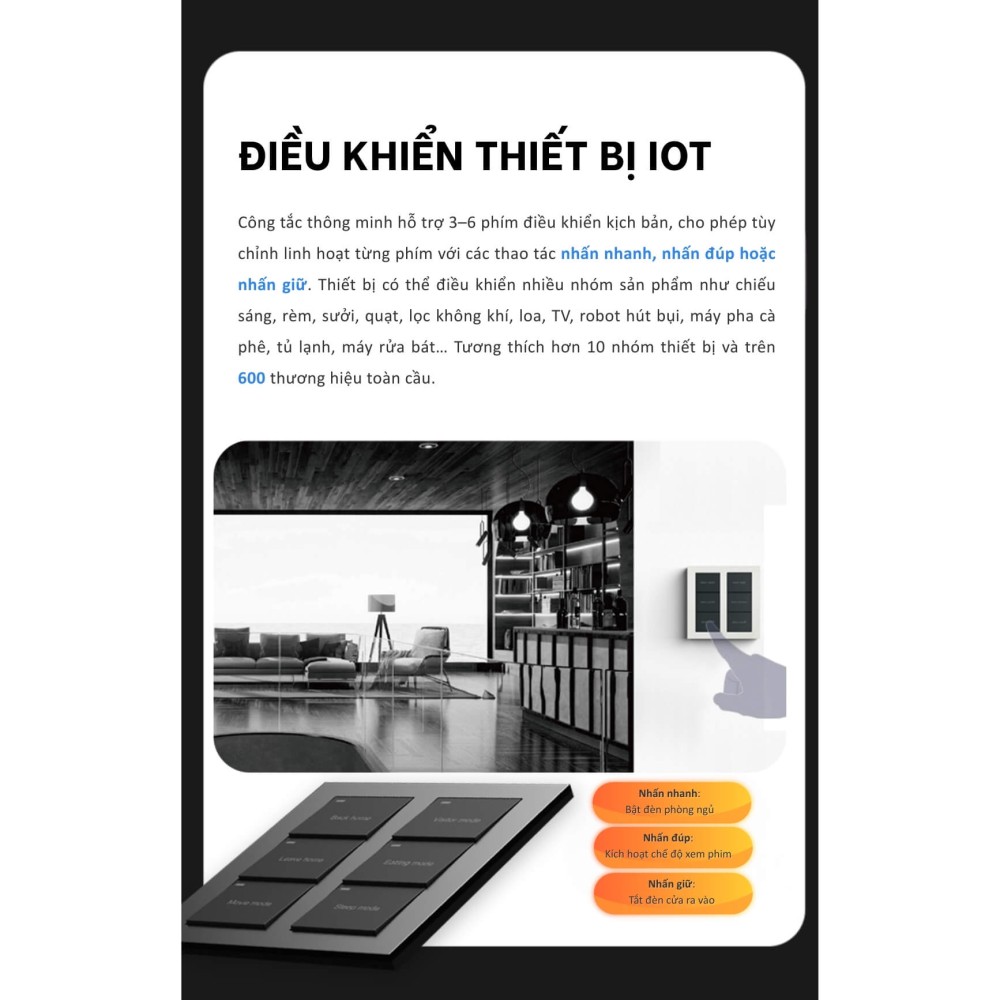 Công tắc thông minh 6 phím Thread Matter JINK - Z75-06 EGG slide 7