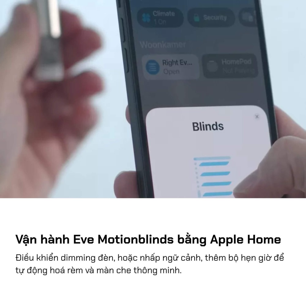 Động cơ rèm Apple Home Eve MotionBlinds, Bluetooth/Matter over Thread slide 9