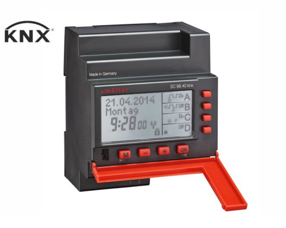 Đồng hồ hẹn giờ KNX SC 98.40 Hugo Müller 4 kênh
