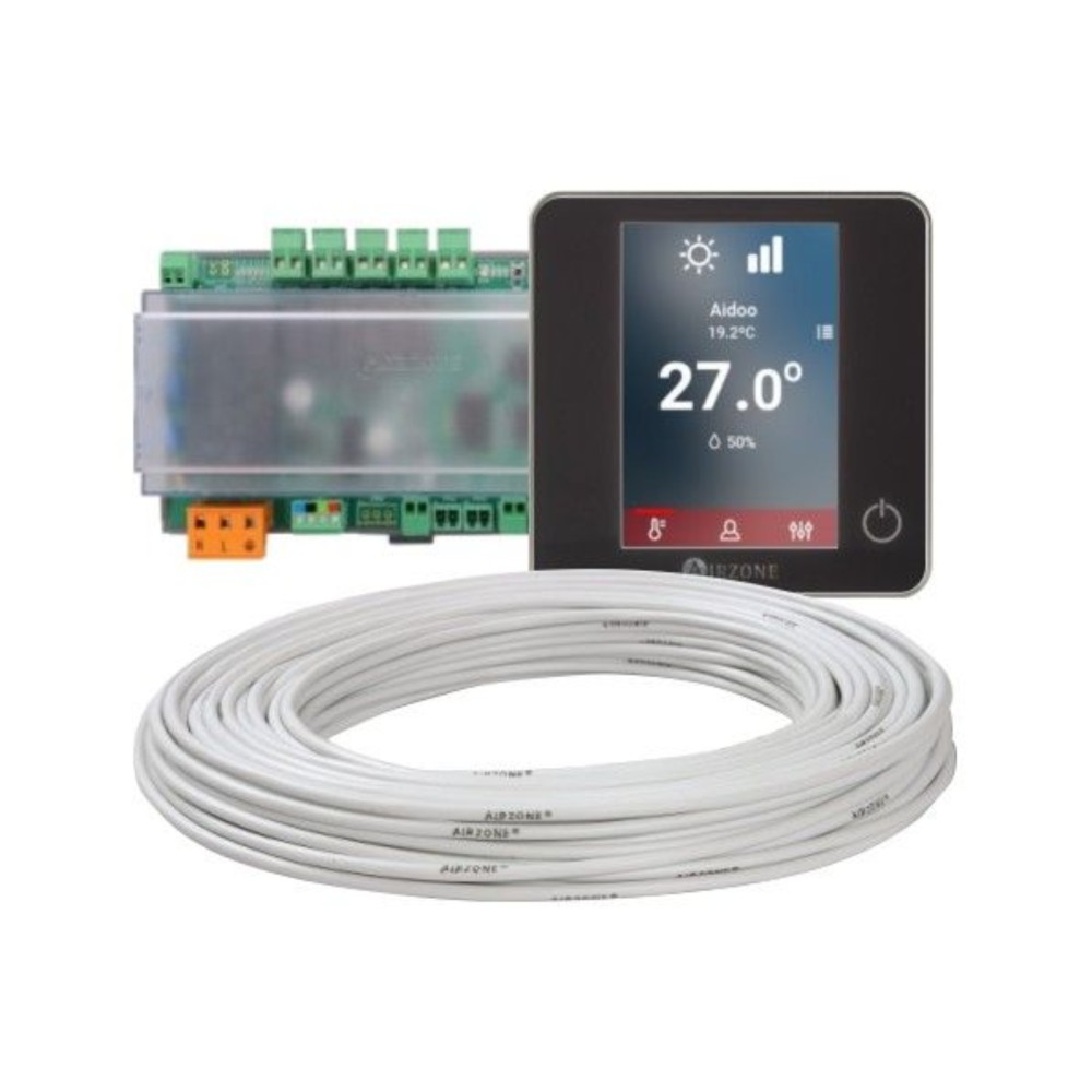 Gói điều khiển máy lạnh FCU Aidoo Pro và thermostat Blueface có dây Airzone - AZAI6WSPFANBFC