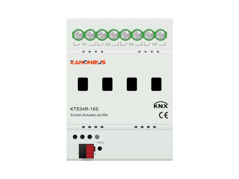 Bộ điều khiển chiếu sáng on/off KNX Kanonbus - KTE04R/08R/12R-20S