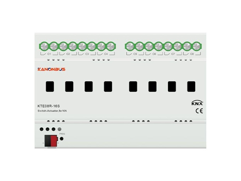 Bộ điều khiển chiếu sáng on/off KNX Kanonbus - KTE04R/08R/12R-20S slide 4