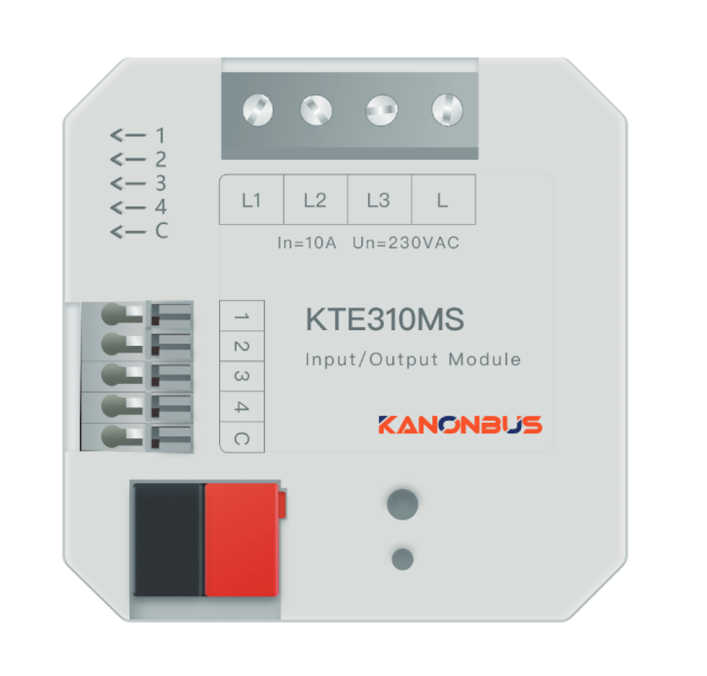 Bộ điều khiển chiếu sáng on/off KNX Kanonbus - KTE310MS slide 1