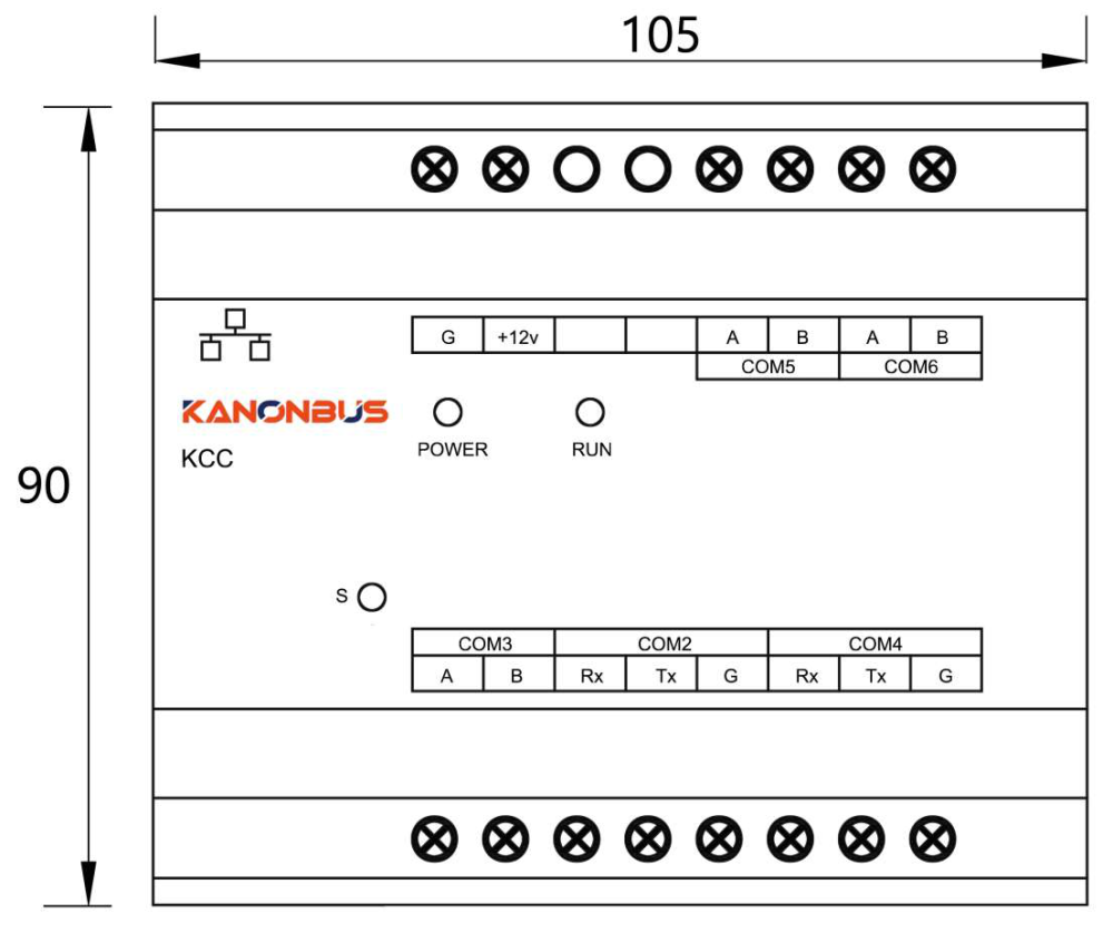 Bộ điều khiển đa chức năng KNX RS485 IP Kanonbus - KCC-NEW slide 1