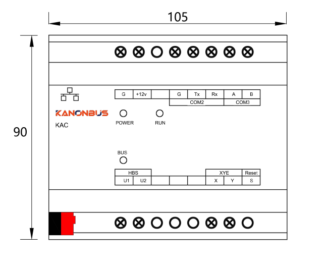 Bộ điều khiển điều hòa KNX Kanonbus - KAC008 slide 1