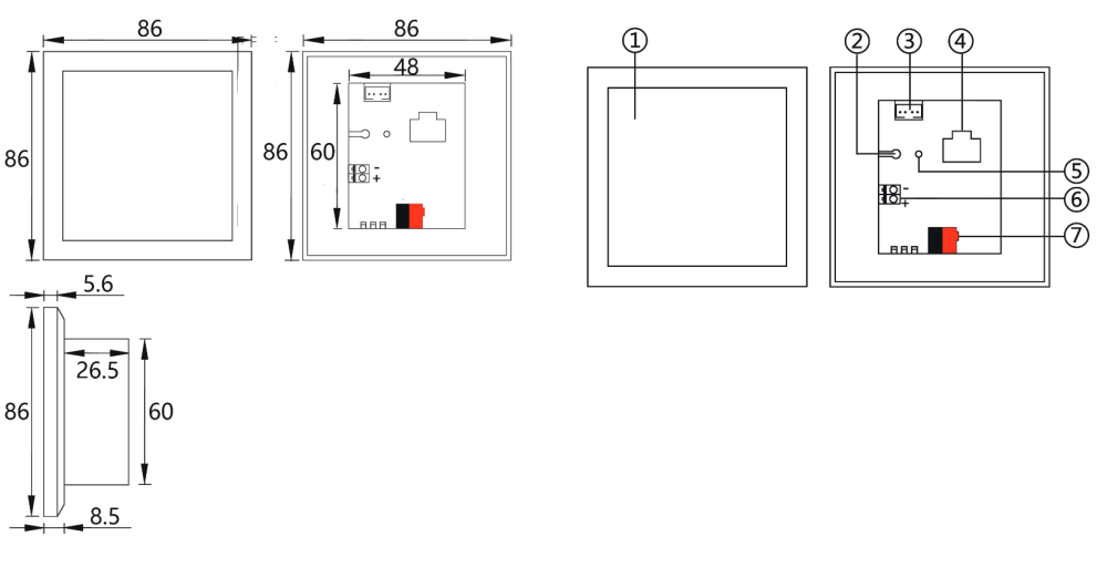 Màn hình cảm ứng hệ thống KNX Kanonbus - KTP40L slide 1