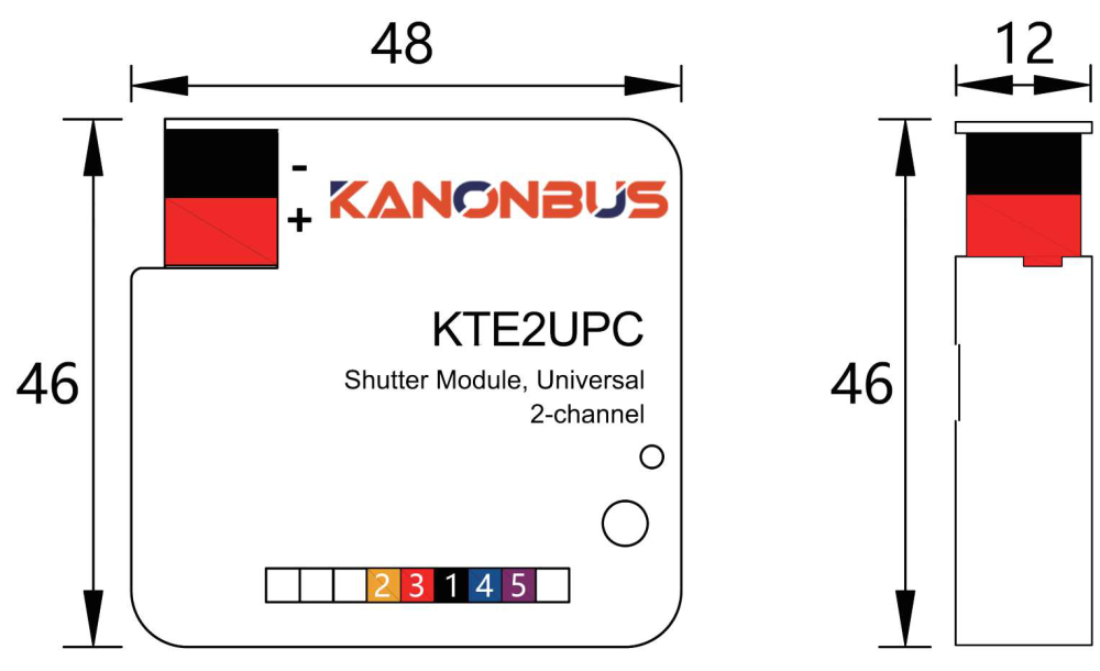 Bộ điều khiển rèm KNX Kanonbus - KTE2UPC slide 2