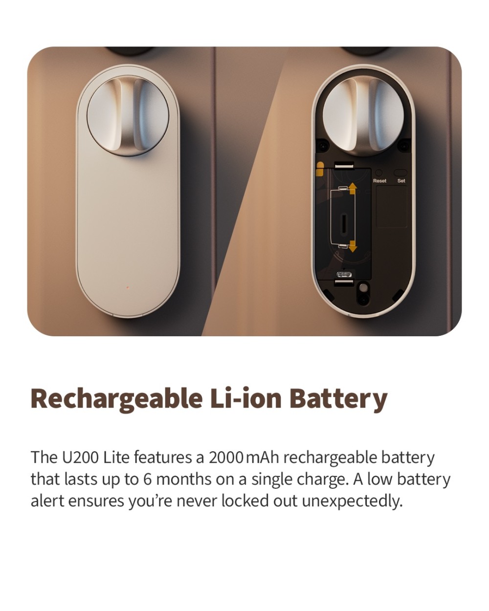 Khóa cửa thông minh U200 Lite Matter Aqara - EL-D03D slide 2