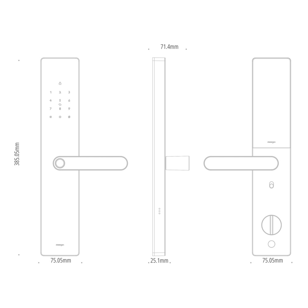 Khóa cửa thông minh vân tay tĩnh mạch T12 Moorgen slide 1