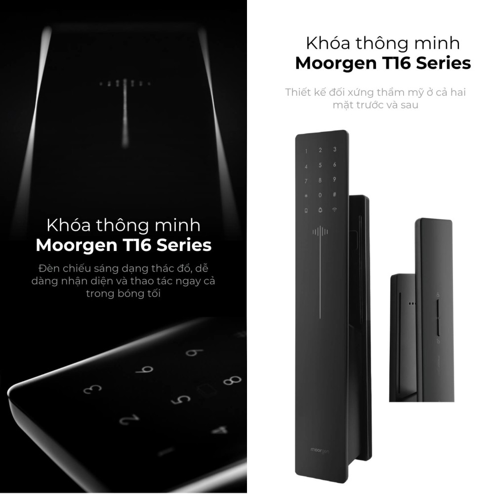 Khóa cửa thông minh vân tay tĩnh mạch T16 Moorgen 4