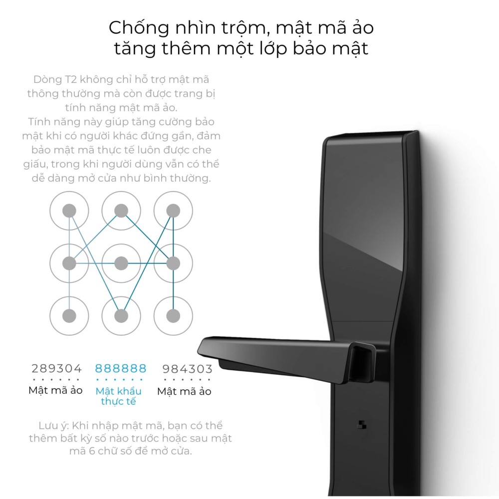Khóa cửa thông minh vân tay tĩnh mạch T2 Moorgen 3