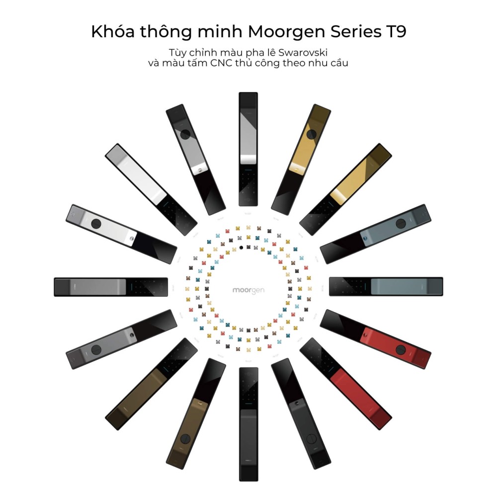Khóa cửa thông minh vân tay tĩnh mạch T9 Moorgen slide 12