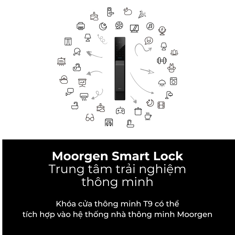 Khóa cửa thông minh vân tay tĩnh mạch T9 Moorgen slide 13