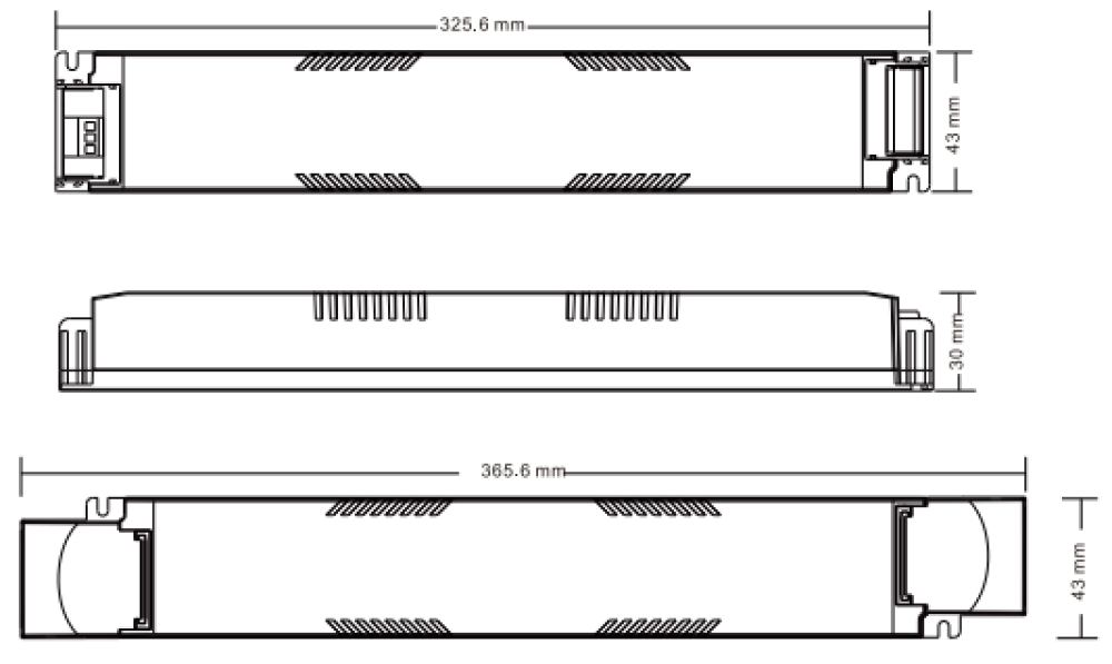 LED driver 150W 1CH 24VDC DALI DT6 Sunricher - SRP-2305-24-150LCVT slide 1