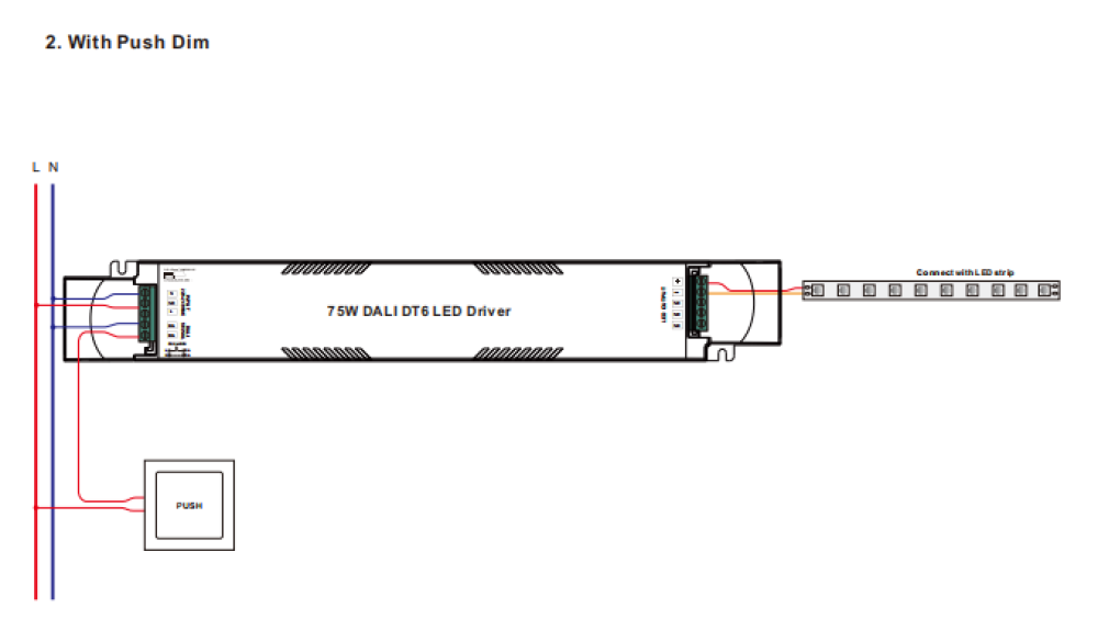 LED driver 75W 1CH 24VDC DALI DT6 Sunricher - SRP-2305-24-75LCVT slide 4