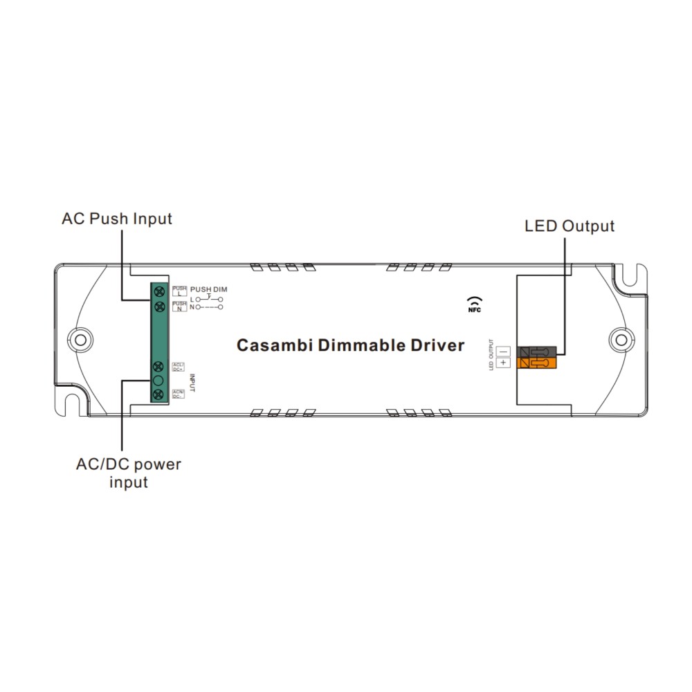 LED Driver CC Casambi 15W 6-42V 1 kênh NFC - SRP-CA9105N-15CC100-700 slide 3
