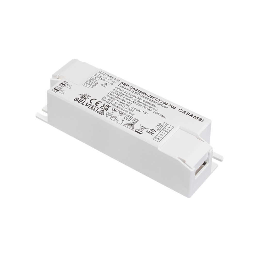LED Driver CC Casambi 25W 6-54V 2 kênh NFC - SRP-CA9105N-25CCT250-700 slide 2