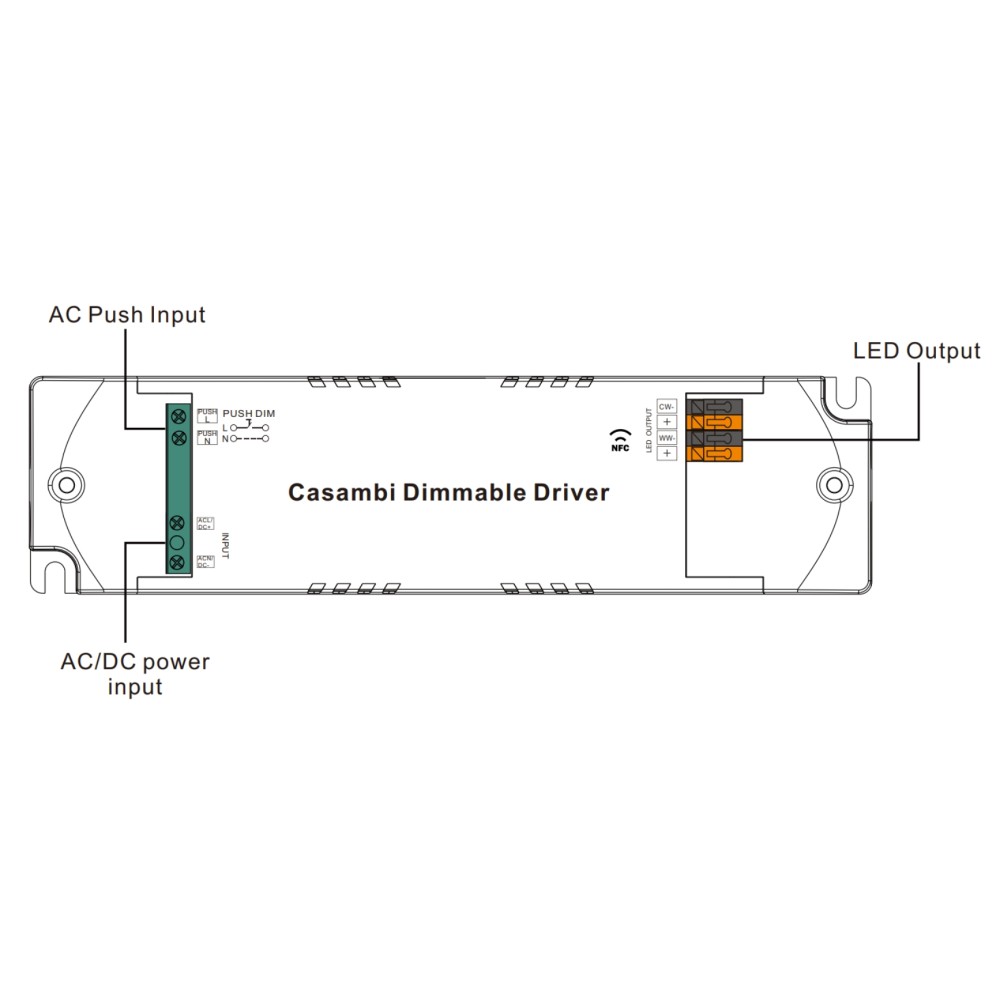 LED Driver CC Casambi 25W 6-54V 2 kênh NFC - SRP-CA9105N-25CCT250-700 slide 4