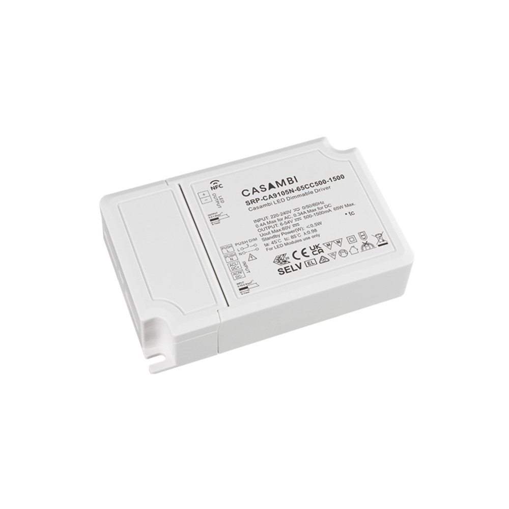 LED Driver CC Casambi 65W 6-54V 1 kênh NFC - SRP-CA9105N-65CC500-1500 slide 1