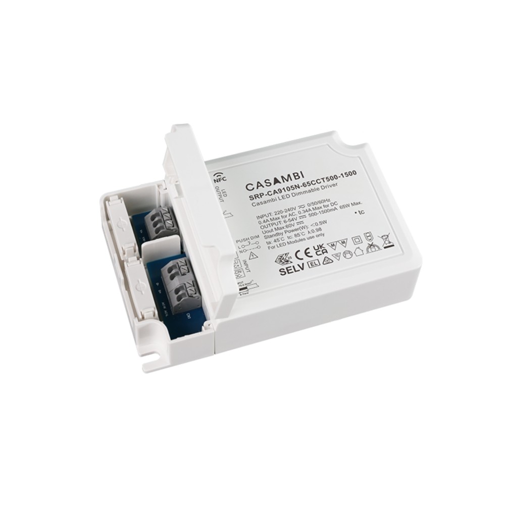 LED Driver CC Casambi 65W 6-54V 2 kênh NFC - SRP-CA9105N-65CCT500-1500 slide 1