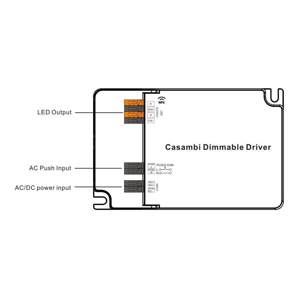 LED Driver CC Casambi 65W 6-54V 2 kênh NFC - SRP-CA9105N-65CCT500-1500 slide 4
