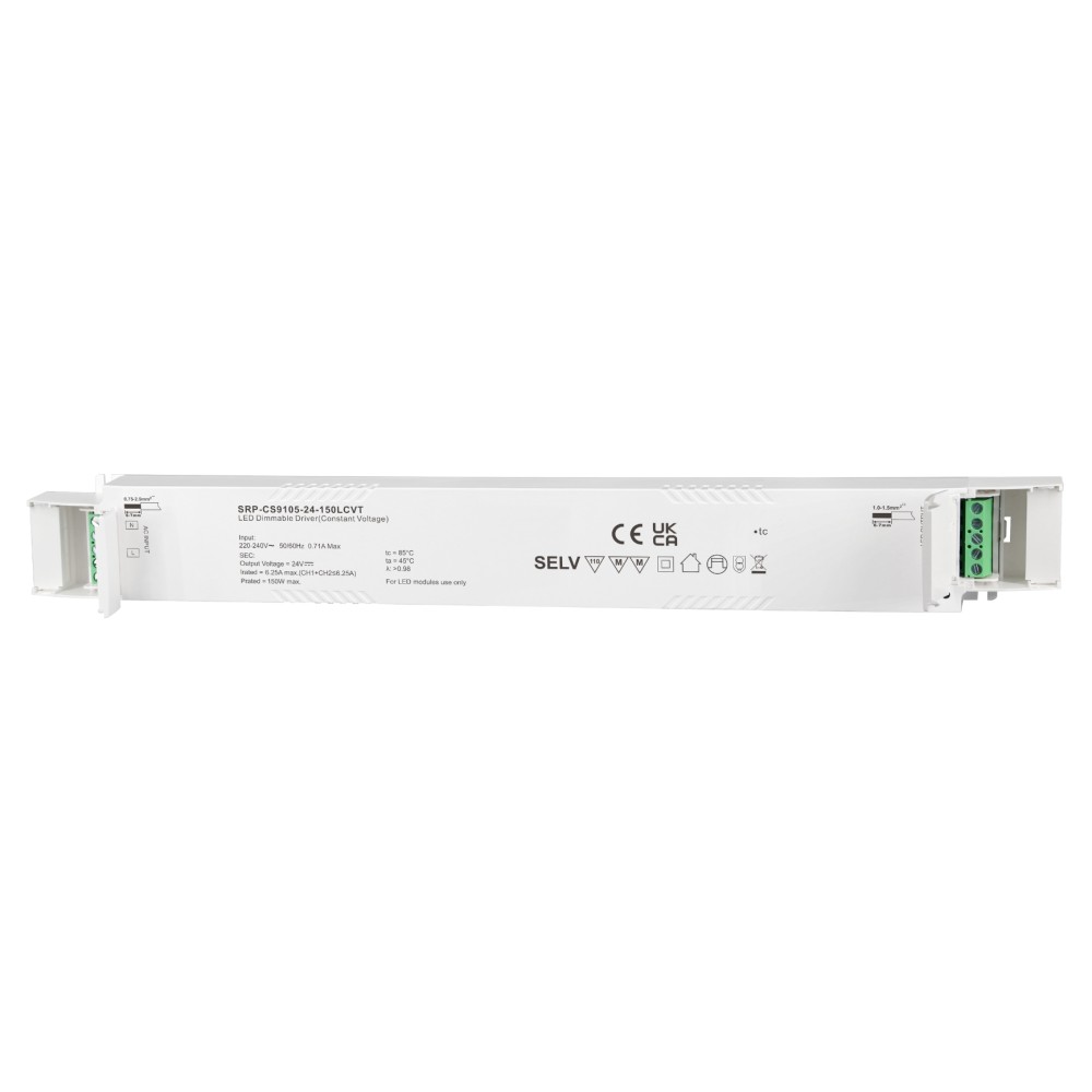 LED Driver CV Casambi 150W 24VDC 2 kênh Sunricher - SRP-CA9105-24-150LCVT slide 1