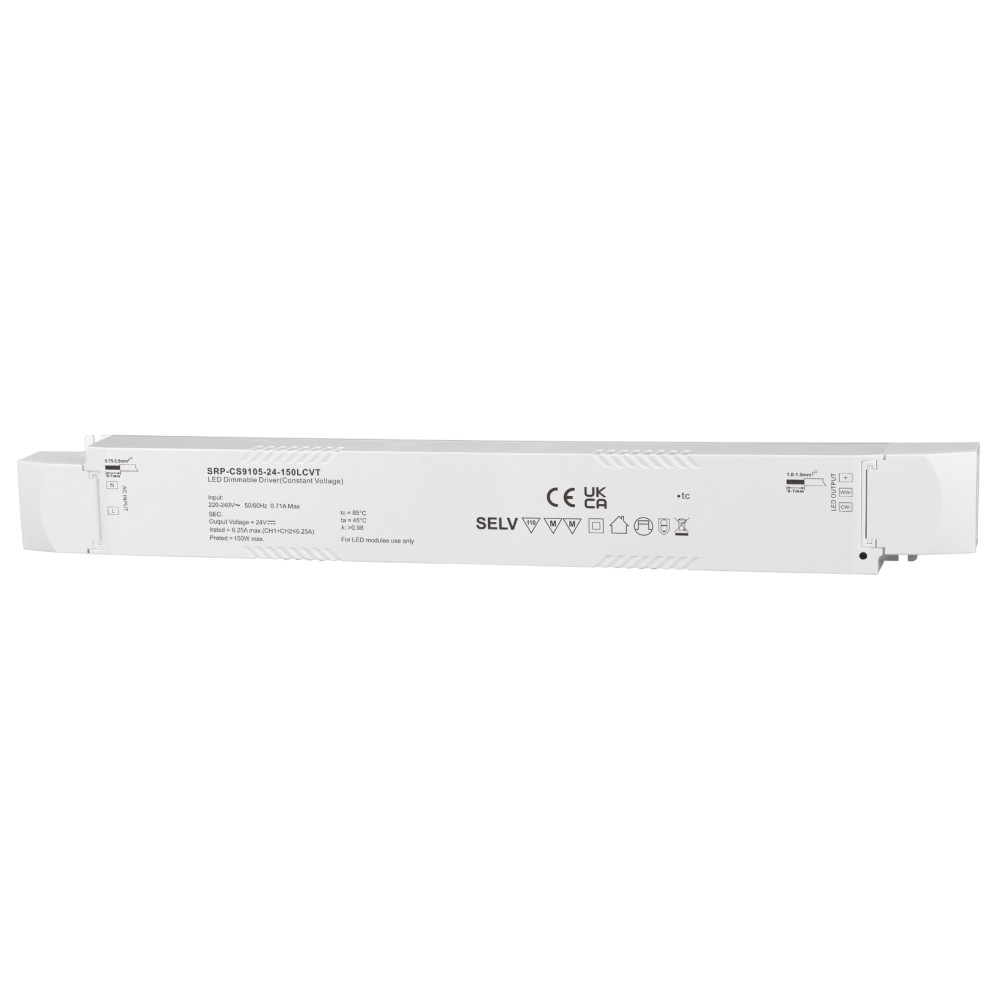 LED Driver CV Casambi 150W 24VDC 2 kênh Sunricher - SRP-CA9105-24-150LCVT