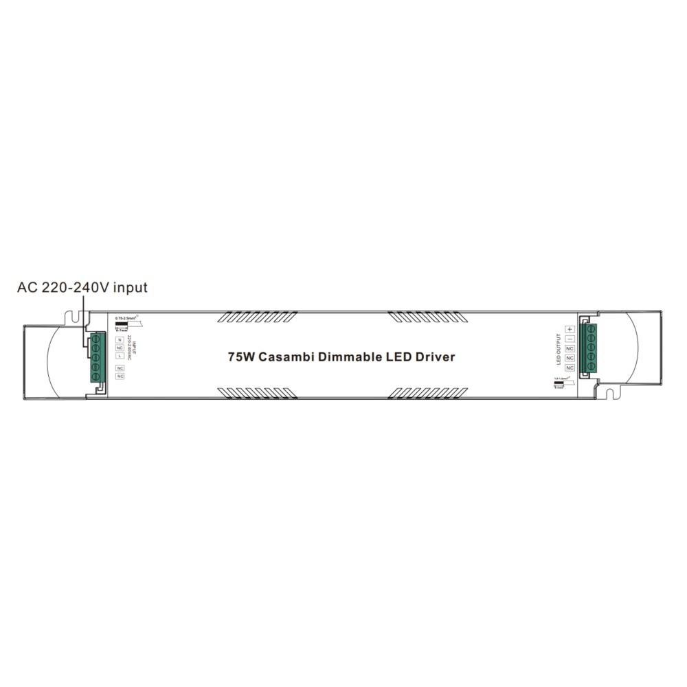 LED Driver CV Casambi 75W 24VDC 1 kênh Sunricher - SRP-CA9105-24-75LCV slide 1