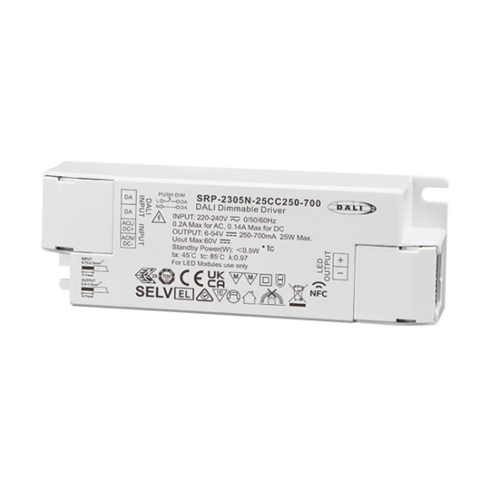LED Driver DALI DT6  6-42V CC 1 kênh  Sunricher từ  12W đến 65W slide 2