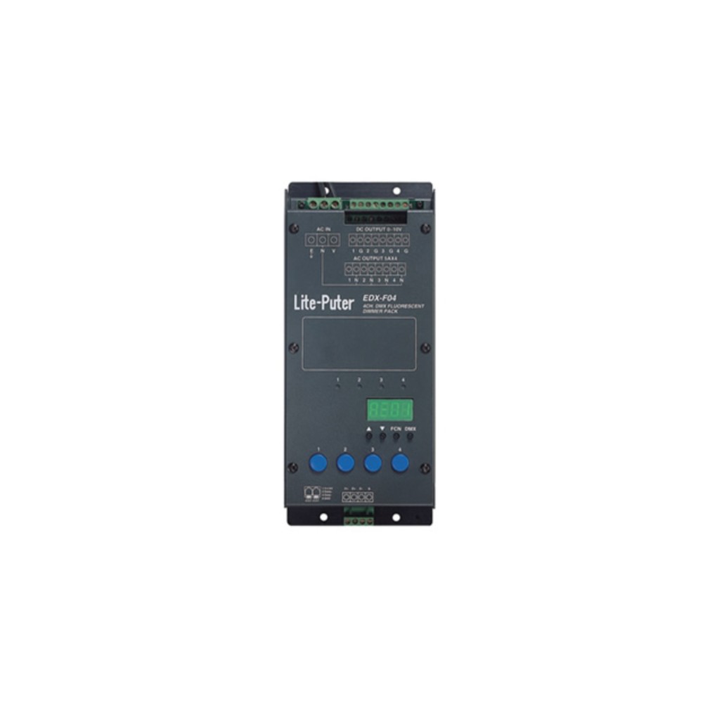 Bộ điều khiển chiếu sáng dimmer 4 kênh DMX Lite-Puter - EDX-F04