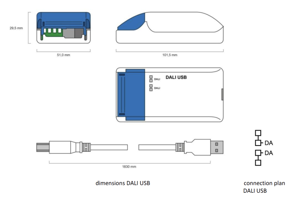 Bộ giao tiếp USB DALI Lunatone - DALI USB slide 3
