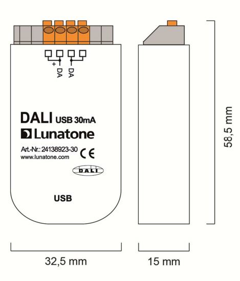 Bộ giao tiếp USB DALI 30mA Lunatone slide 2