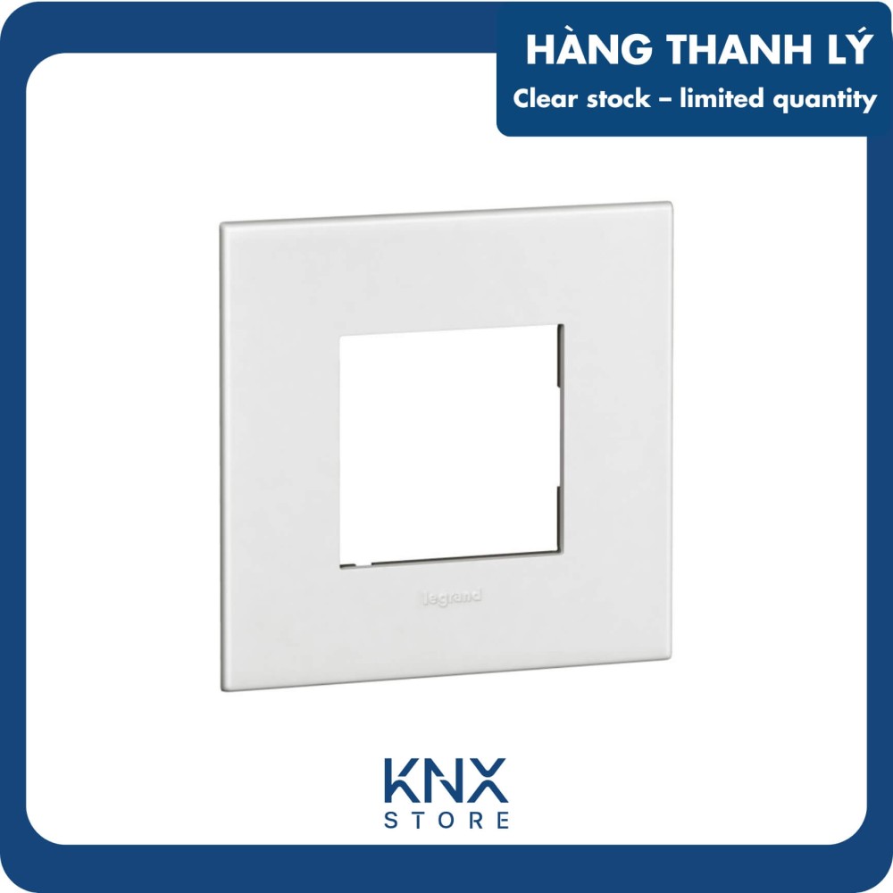 Mặt che 2M vuông BS (92x92) trắng Legrand - 575210