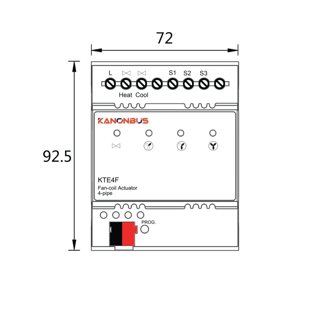 Module điều khiển FCU 4 pipe Kanonbus - KTE4F slide 2
