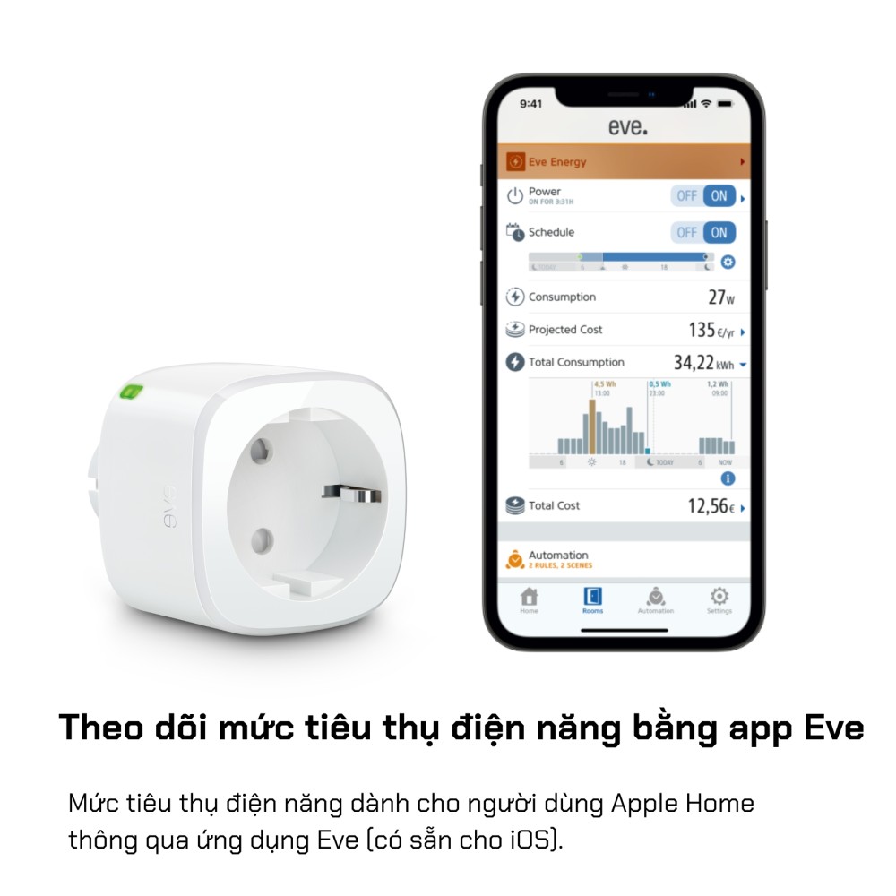 Ổ cắm thông minh Eve Energy Matter over Thread slide 5