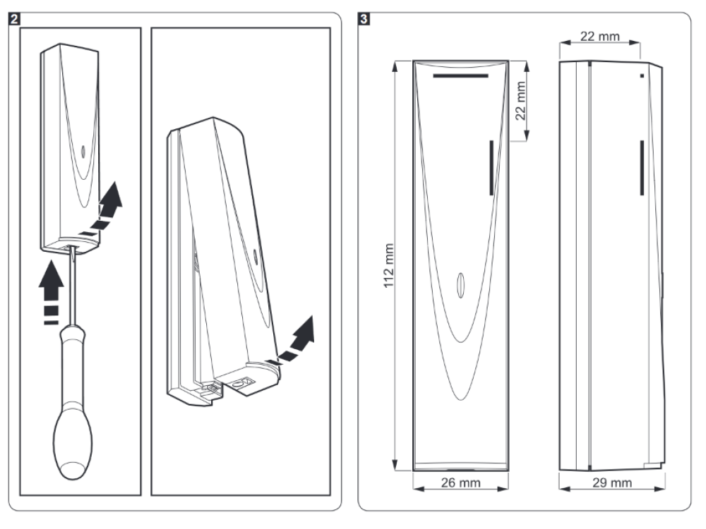 Cảm biến cửa không dây Satel - MMD-300 slide 3