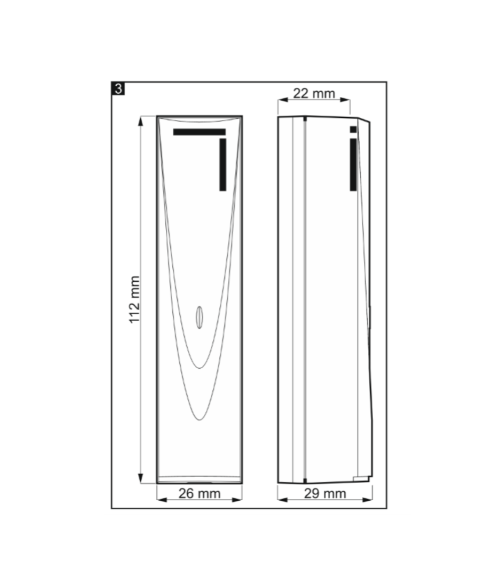 Cảm biến rung có dây Satel - VD-1 slide 2