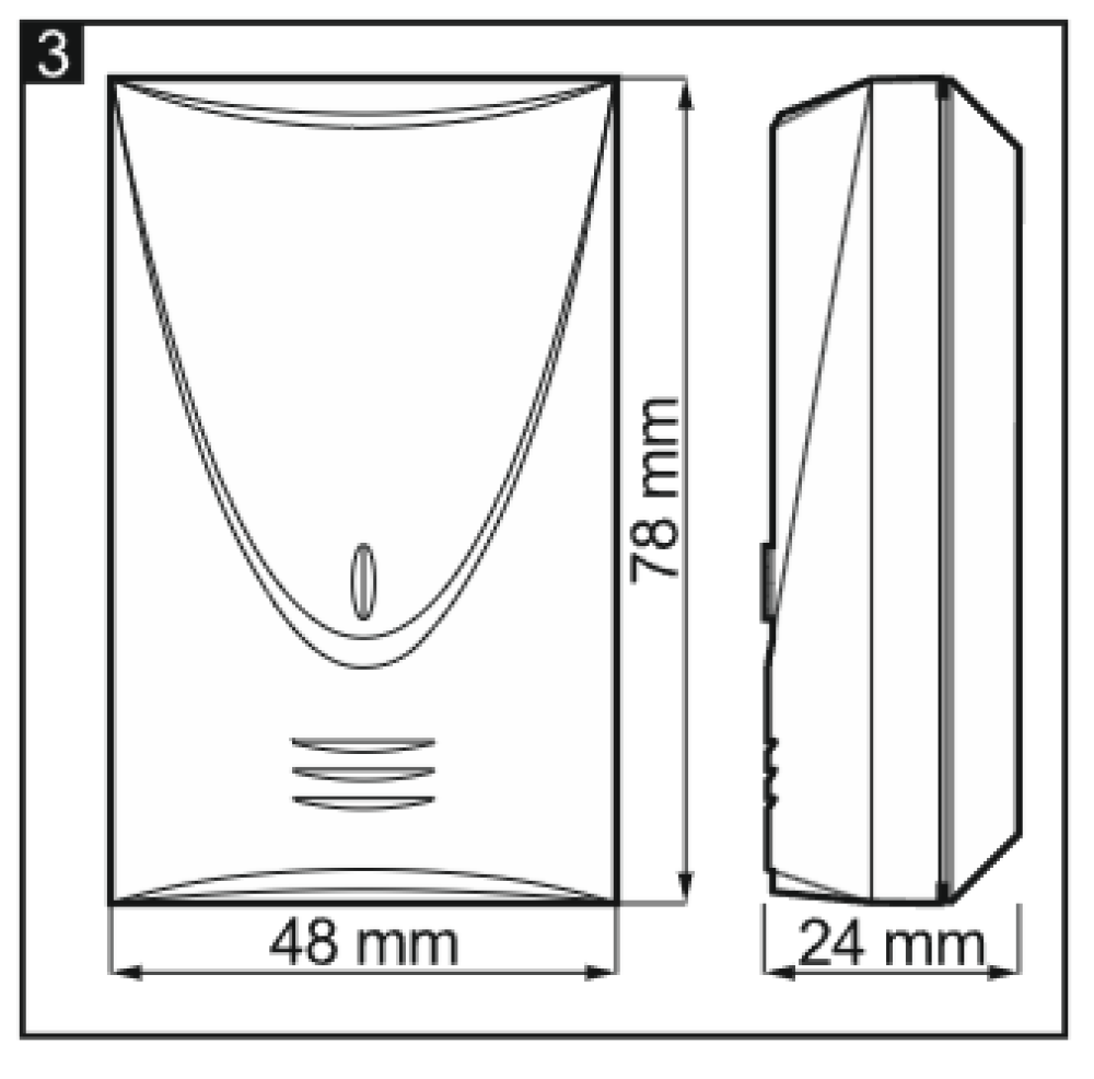 Cảm biến vỡ kính có dây Satel - INDIGO slide 1