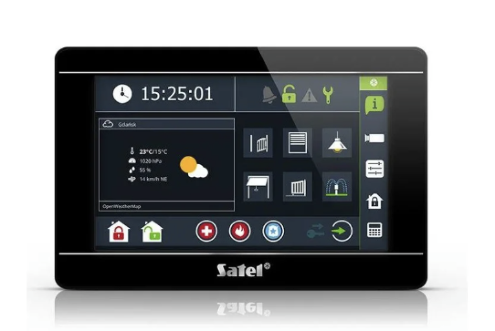 Màn hình điều khiển cảm ứng Satel - INT-TSI-W slide 2