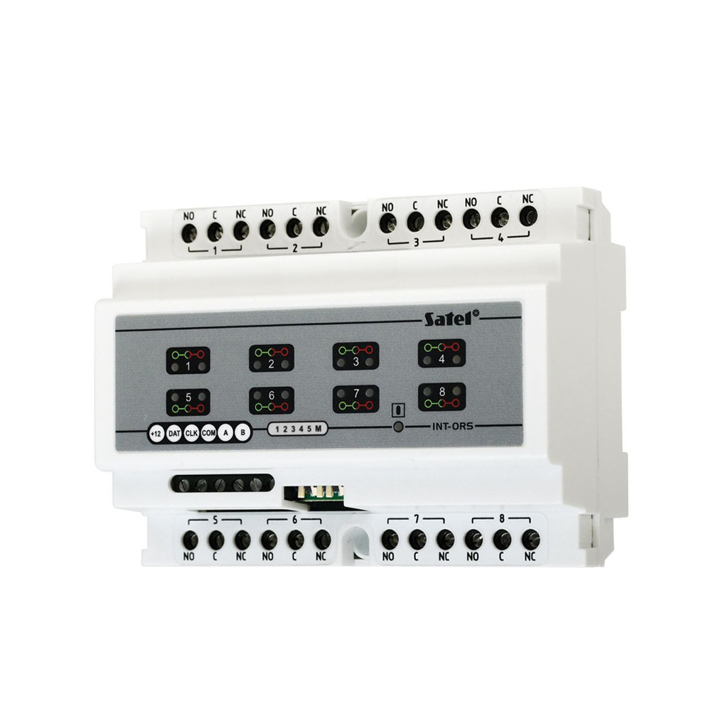 Mô-đun mở rộng ngõ ra lắp thanh DIN Satel - INT-ORS slide 3