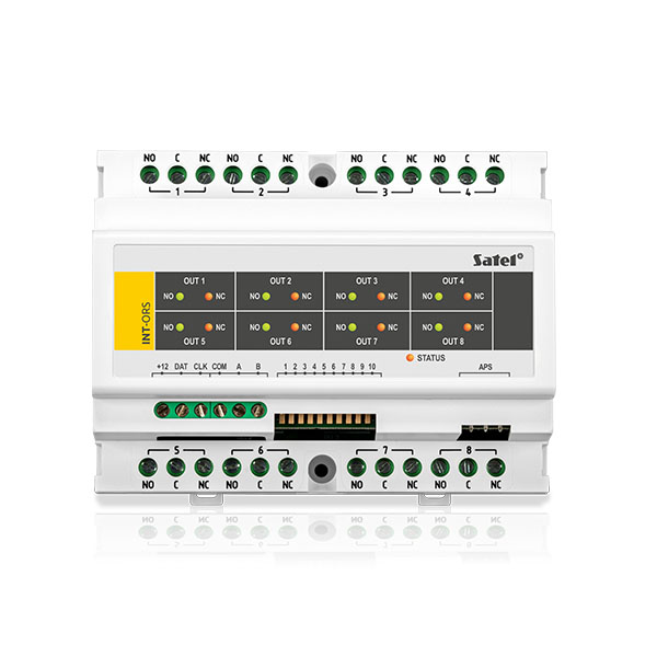 Mô-đun mở rộng ngõ ra lắp thanh DIN Satel - INT-ORS