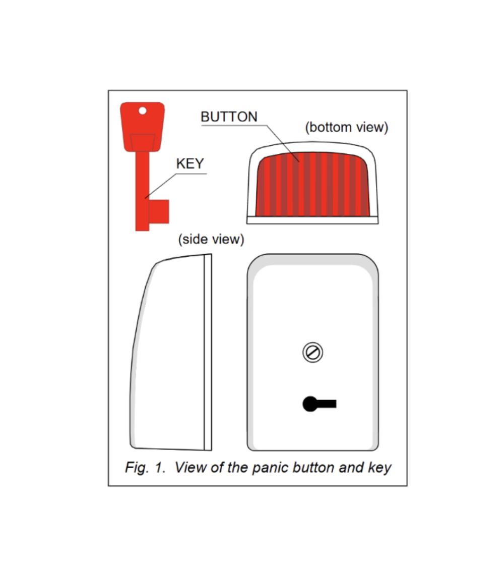 Nút nhấn báo động, nút nhấn báo cháy, nút nhấn khẩn Satel- PNK-1 slide 2