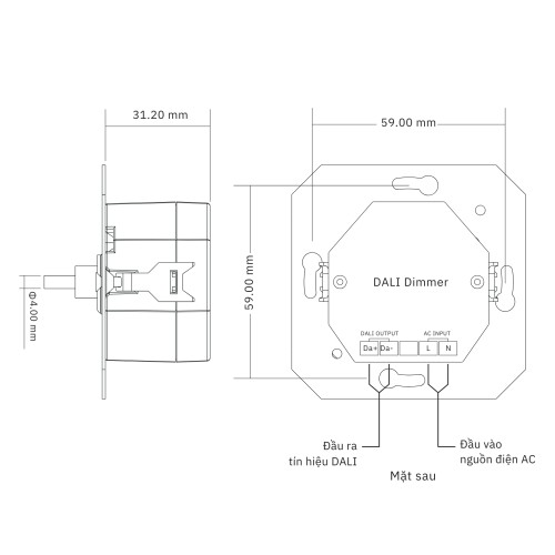 Công tắc điều khiển xoay DALI MCU DT8 CCT Sunricher - SR-2400RB-NF-CCT slide 2