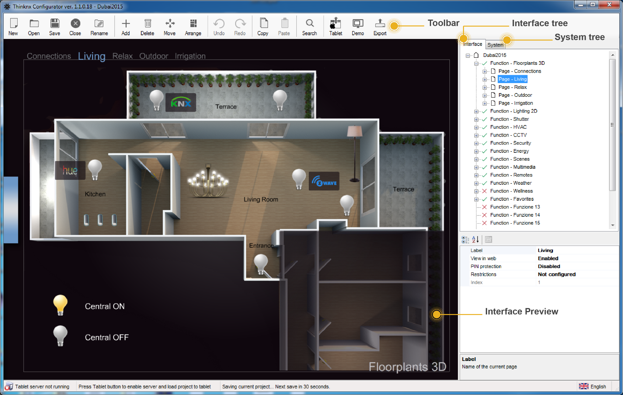 Màn hình cảm ứng hệ thống KNX ThinKNX - Envision 7 slide 3