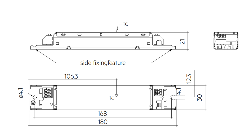 Bộ nguồn đèn LED LC 25W 200-350mA flexC lp SNC4 Tridonic - 87500992 slide 1
