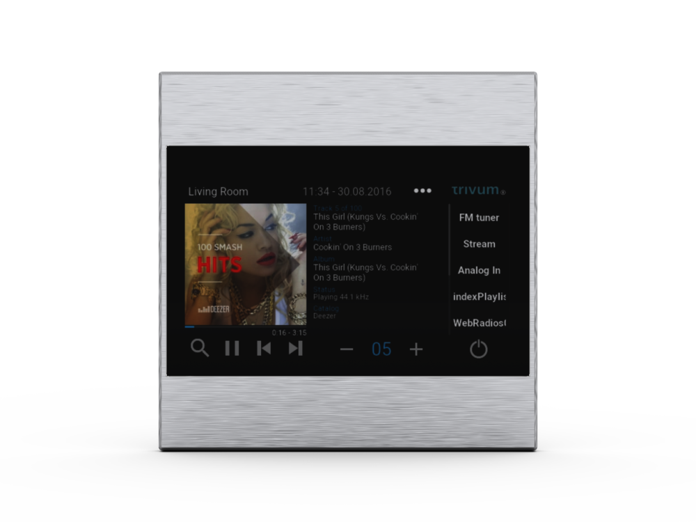 Màn hình cảm ứng KNX 4.3 inch Ethernet TouchPad4 Trivum slide 1